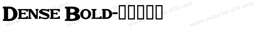 Dense Bold字体转换